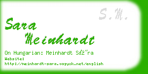 sara meinhardt business card